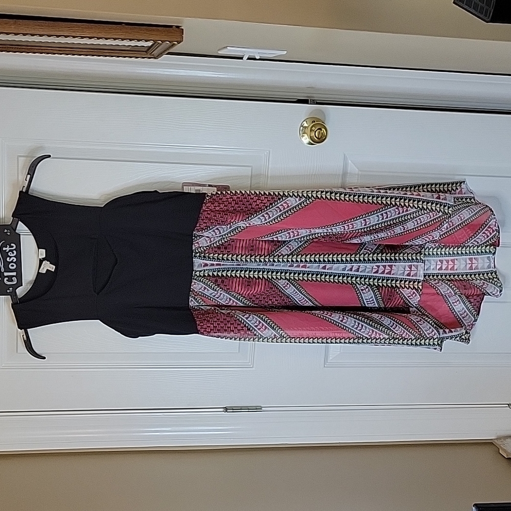 Love, Fire Dress New Sleeveless Junior XL Black Multi